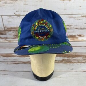 Vintage Jeep Eagle Aloha Bowl Hawaii Floral Hat Adjustable Baseball Cap Mens 80s